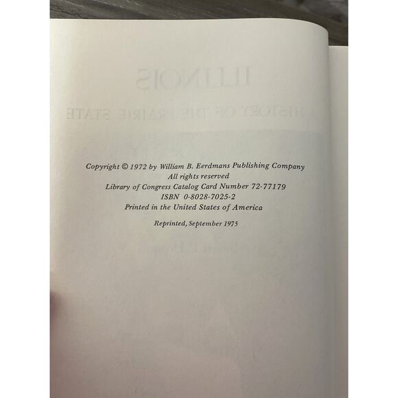 1972 Illinois : A History of the Prairie State Hardcover Robert P. Howard - Picture 4 of 6